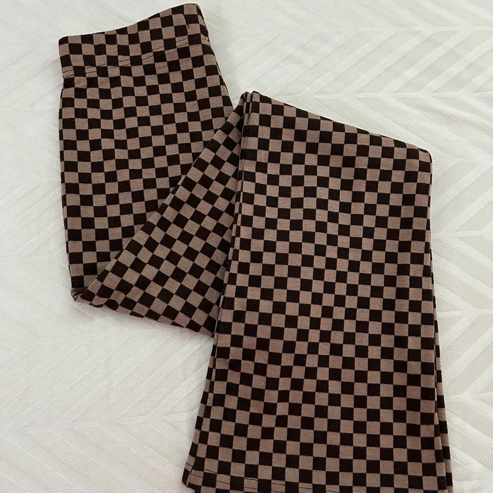 UO Checkered Flare Pants - Picture 3 of 3